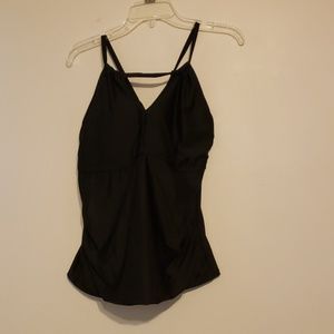 Black swim top